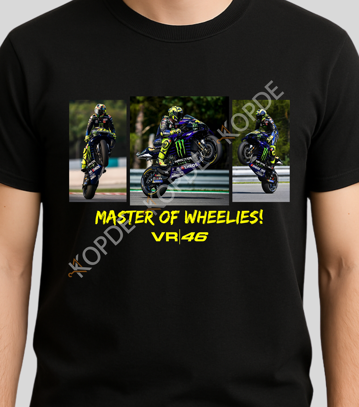 MotoGP :  Valentino Rossi Master of Wheelies! | 100% Cotton | Unisex