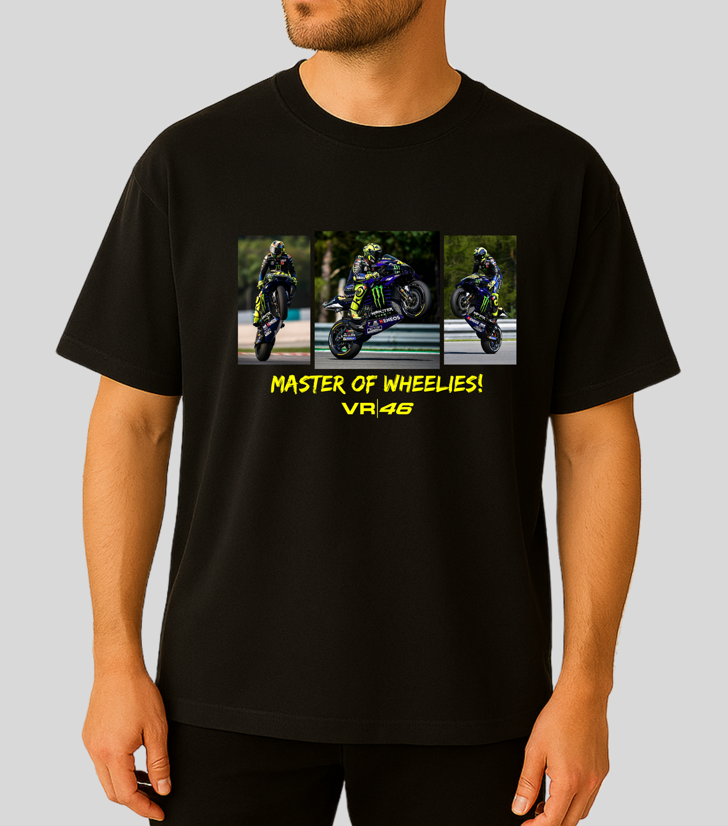 MotoGP :  Valentino Rossi Master of Wheelies! | 100% Cotton | Unisex