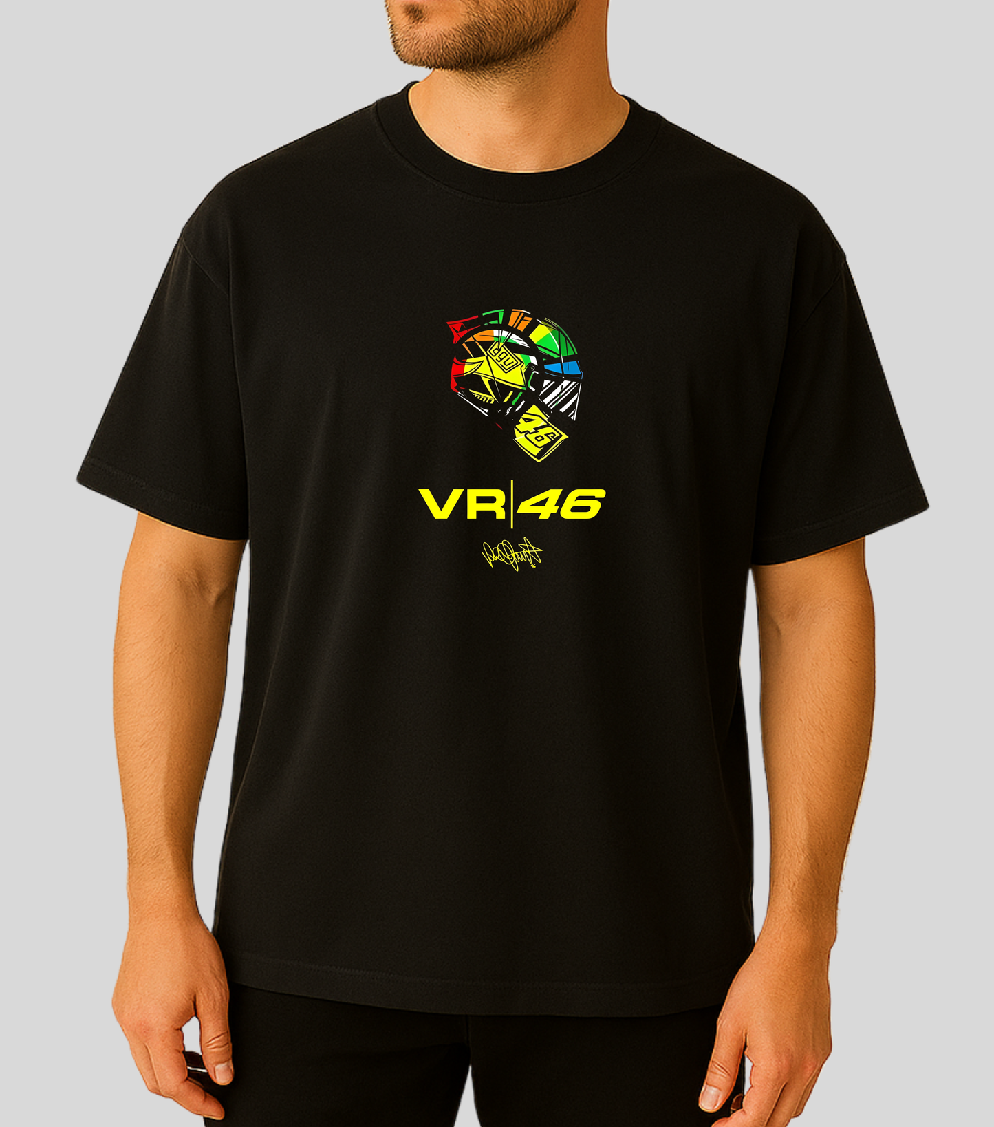 MotoGP :  Valentino Rossi VR46 Helmet | 100% Cotton | Unisex