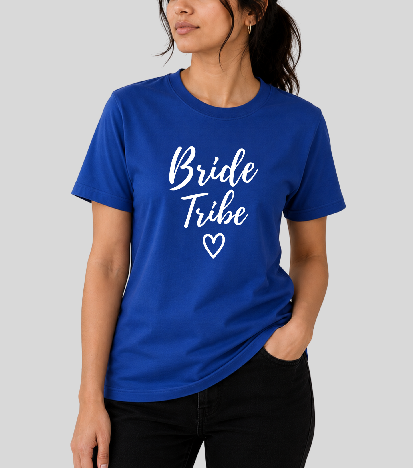 Wedding | Roce : Bride Tribe Heart Tshirt | 100% Cotton | Unisex