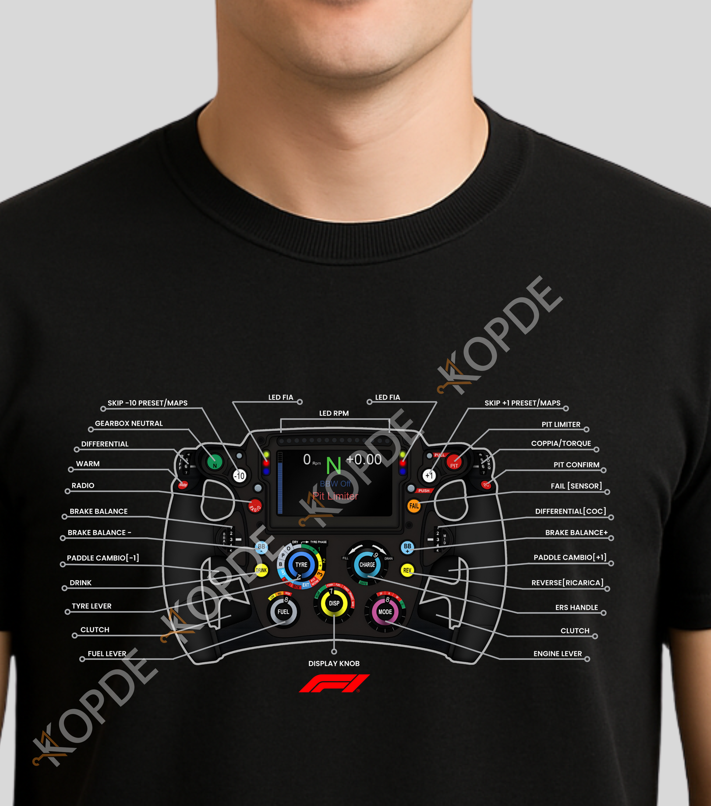 f1 steering wheel explained