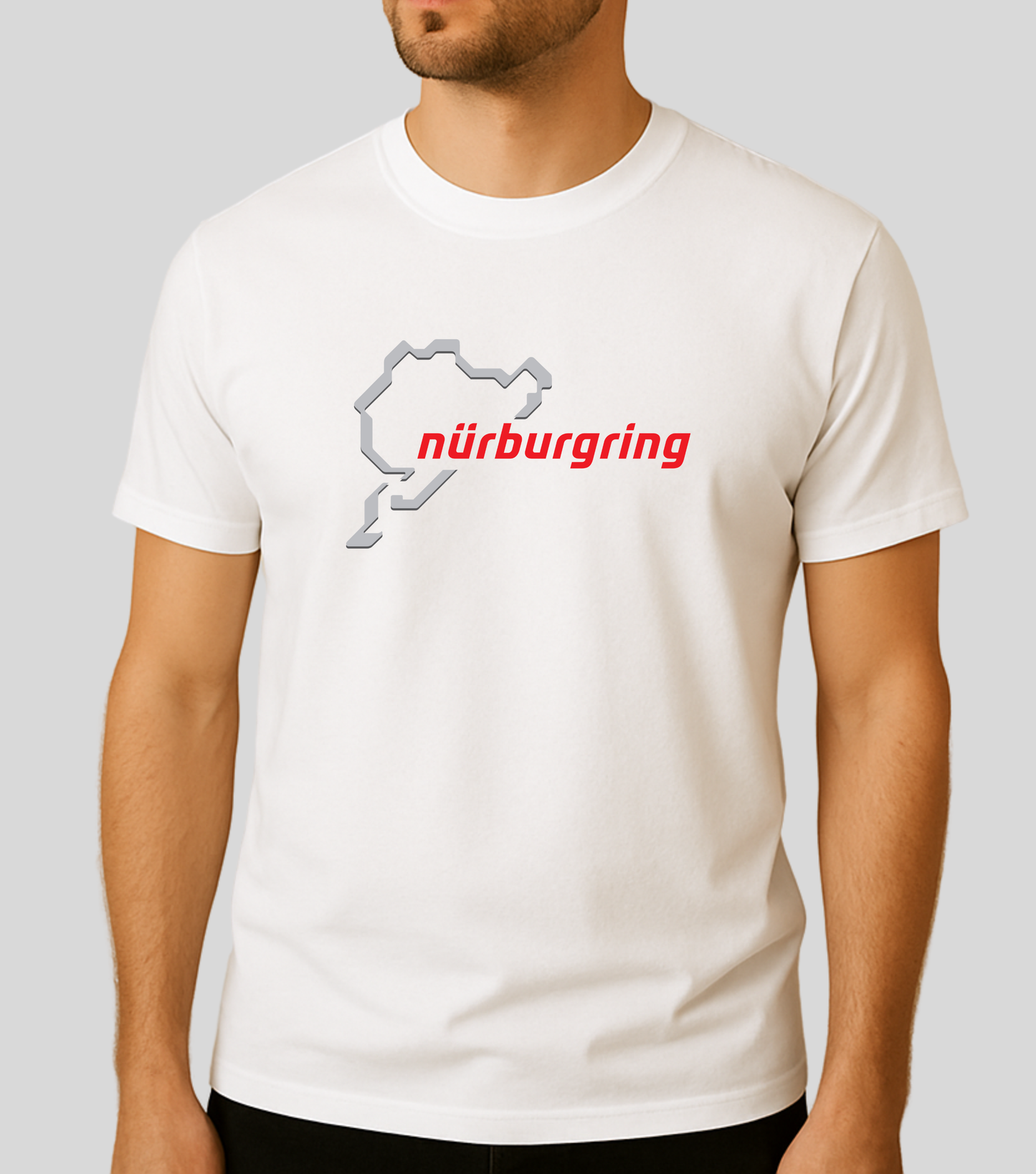 nurburgring Logo white tshirt
