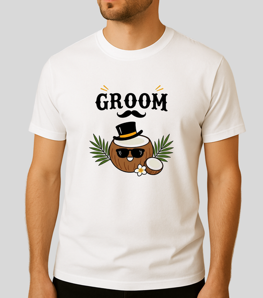 Wedding | Roce : The Groom Coconut | 100% Cotton | Unisex